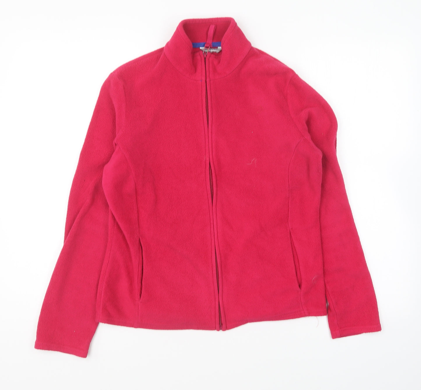 Marks and Spencer Womens Pink Polyester Full Zip Sweatshirt Size 12 Zip