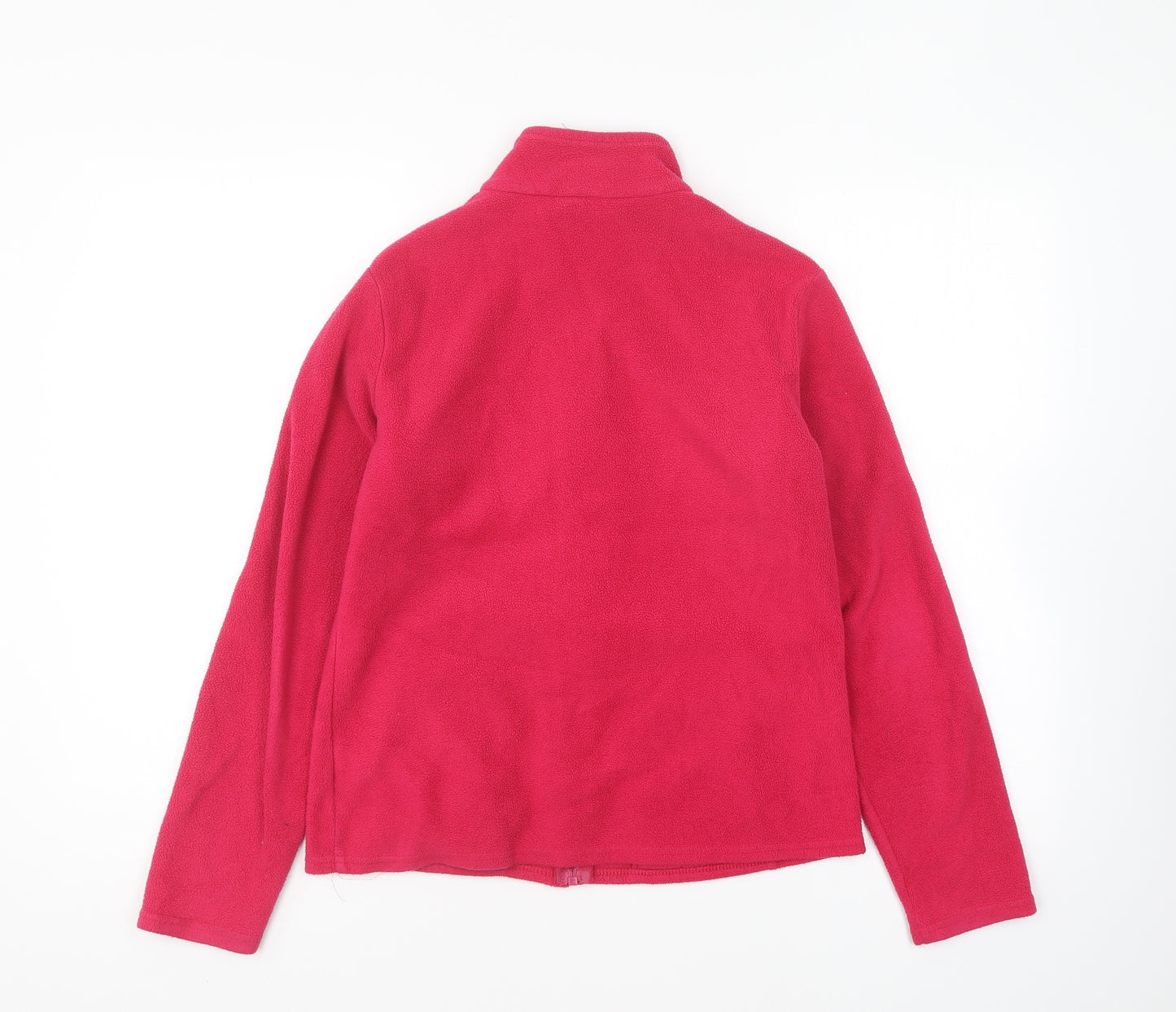 Marks and Spencer Womens Pink Polyester Full Zip Sweatshirt Size 12 Zip