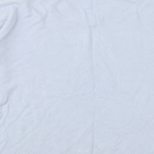 Marks and Spencer Mens Blue V-Neck Acrylic Pullover Jumper Size L