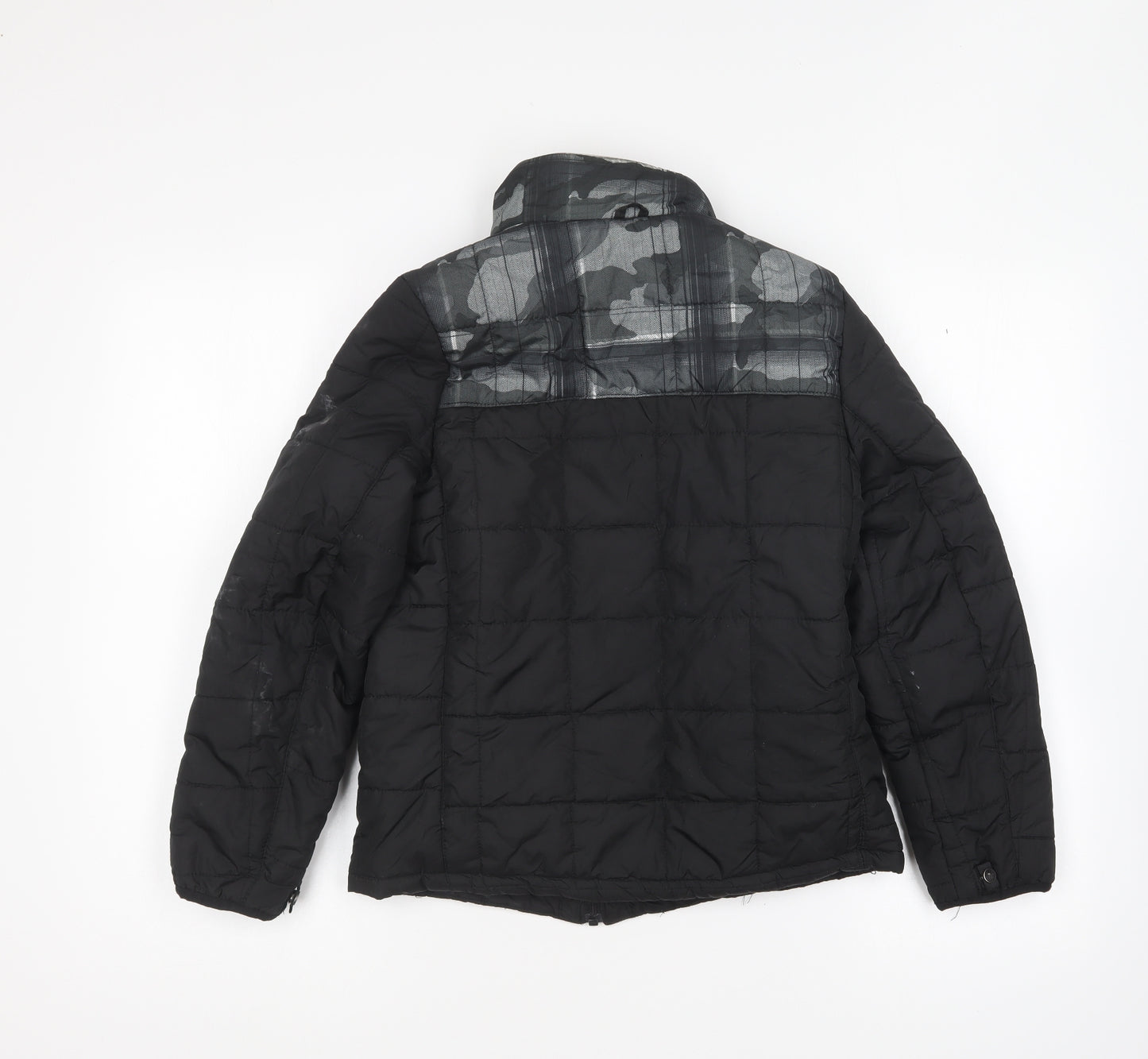 Gerry Boys Black Puffer Jacket Coat Size 10-11 Years Zip