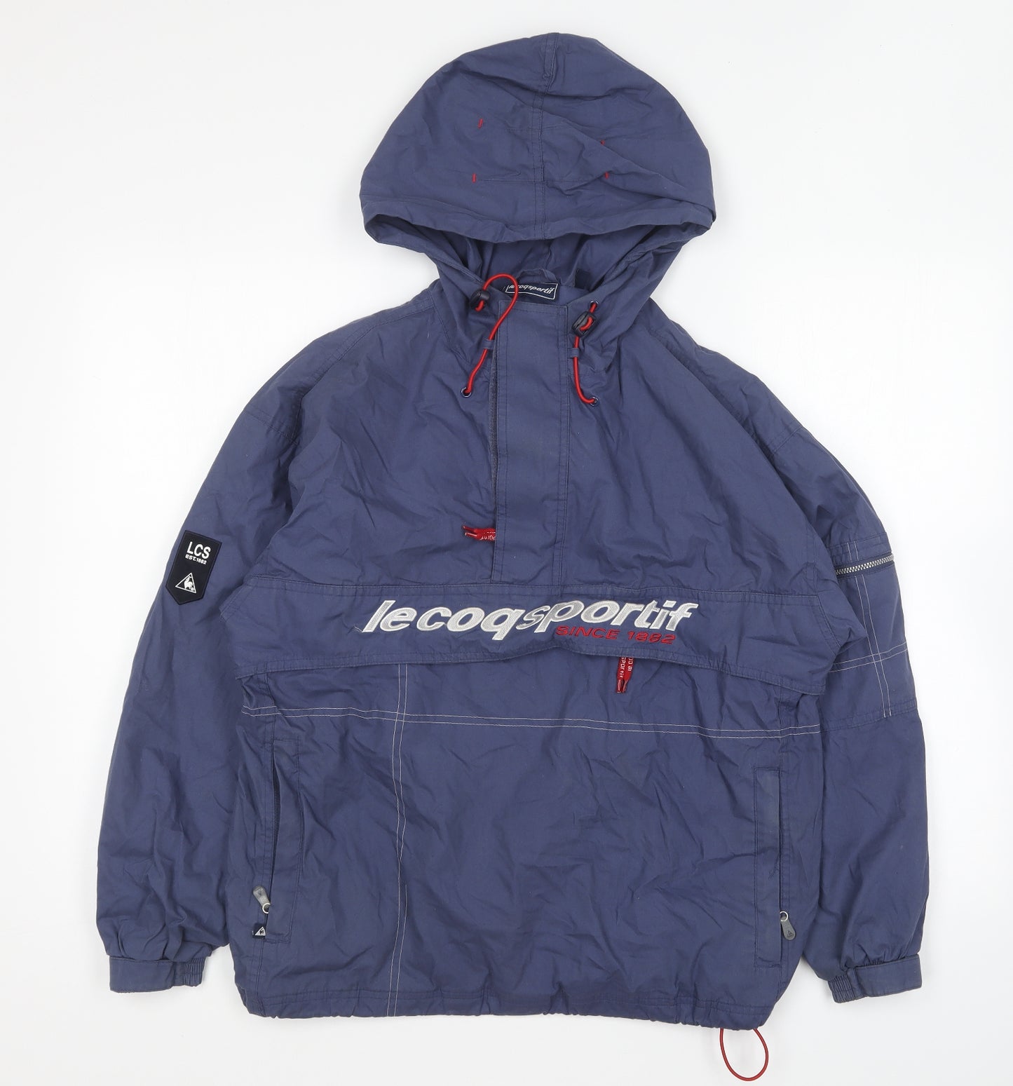 le coq sportif Mens Blue Jacket Size L Zip