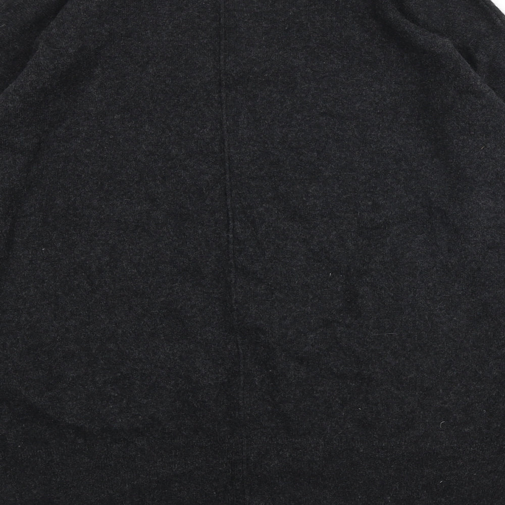 Tahari Womens Grey Round Neck 100% Cashmere Pullover Jumper Size L