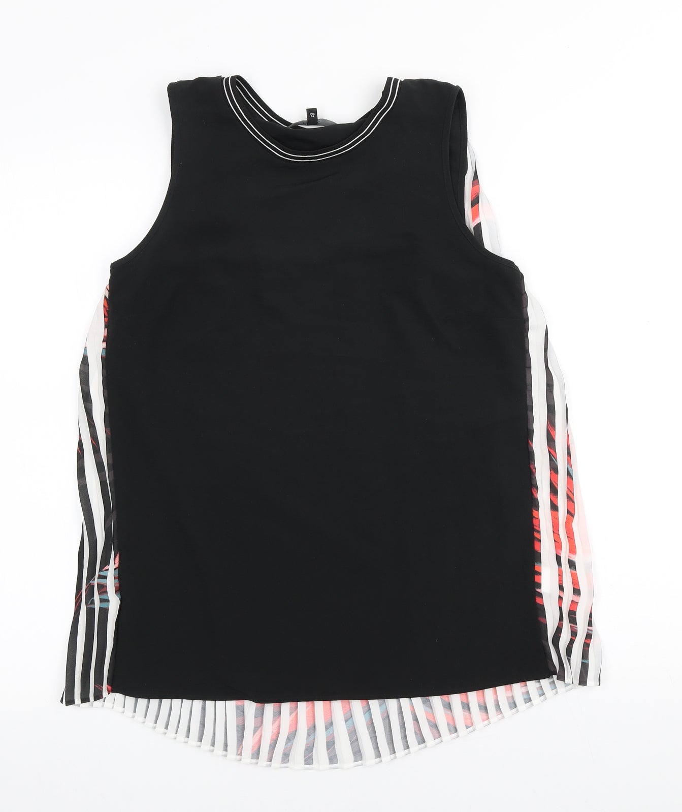 NEXT Womens Multicoloured Polyester Basic Tank Size 6 Scoop Neck