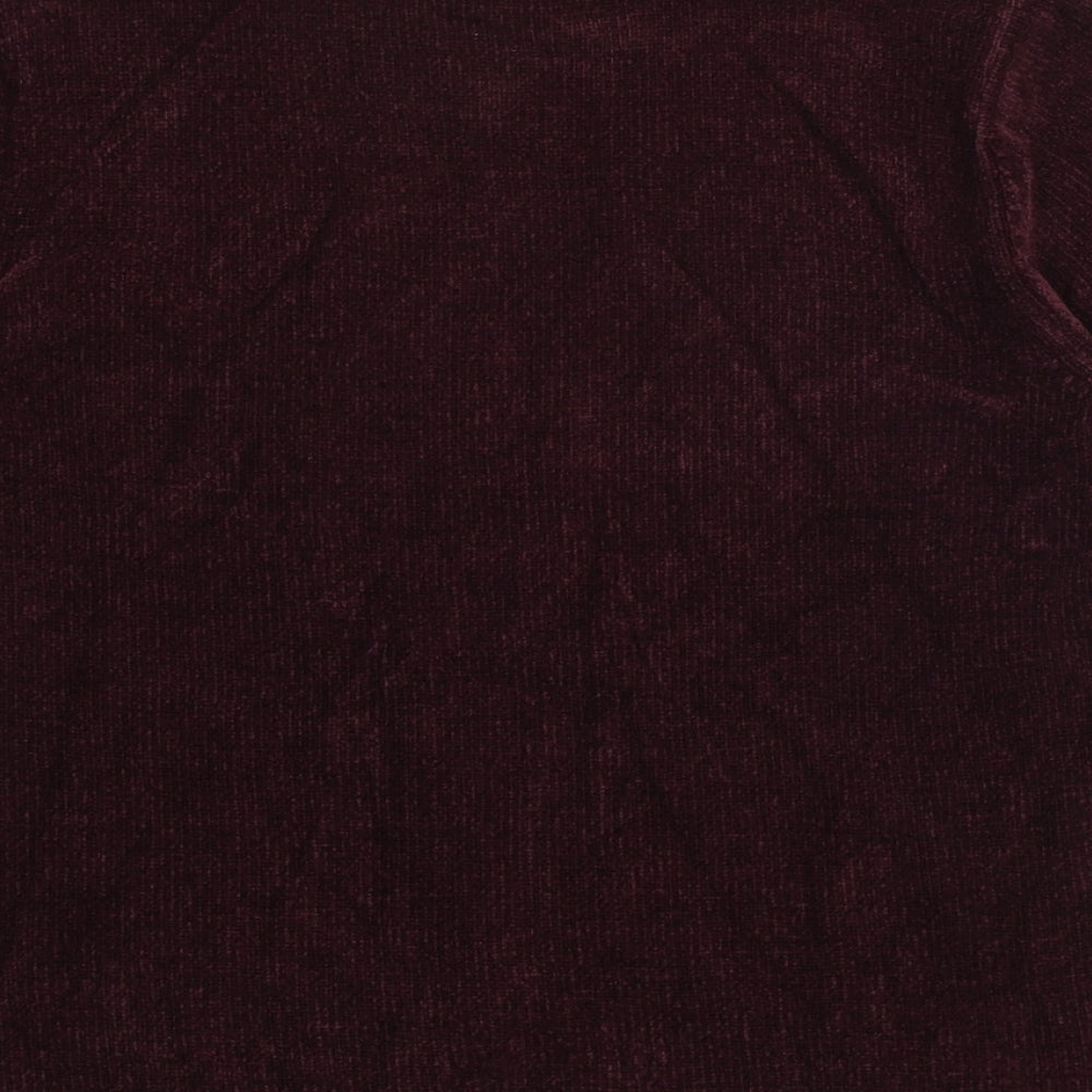 Berkertex Womens Purple High Neck Acrylic Pullover Jumper Size 14