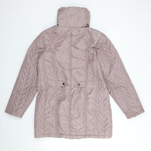 Klass Womens Pink Parka Coat Size S
