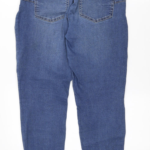 New Look Womens Blue Cotton Skinny Jeans Size L L25 in Regular
