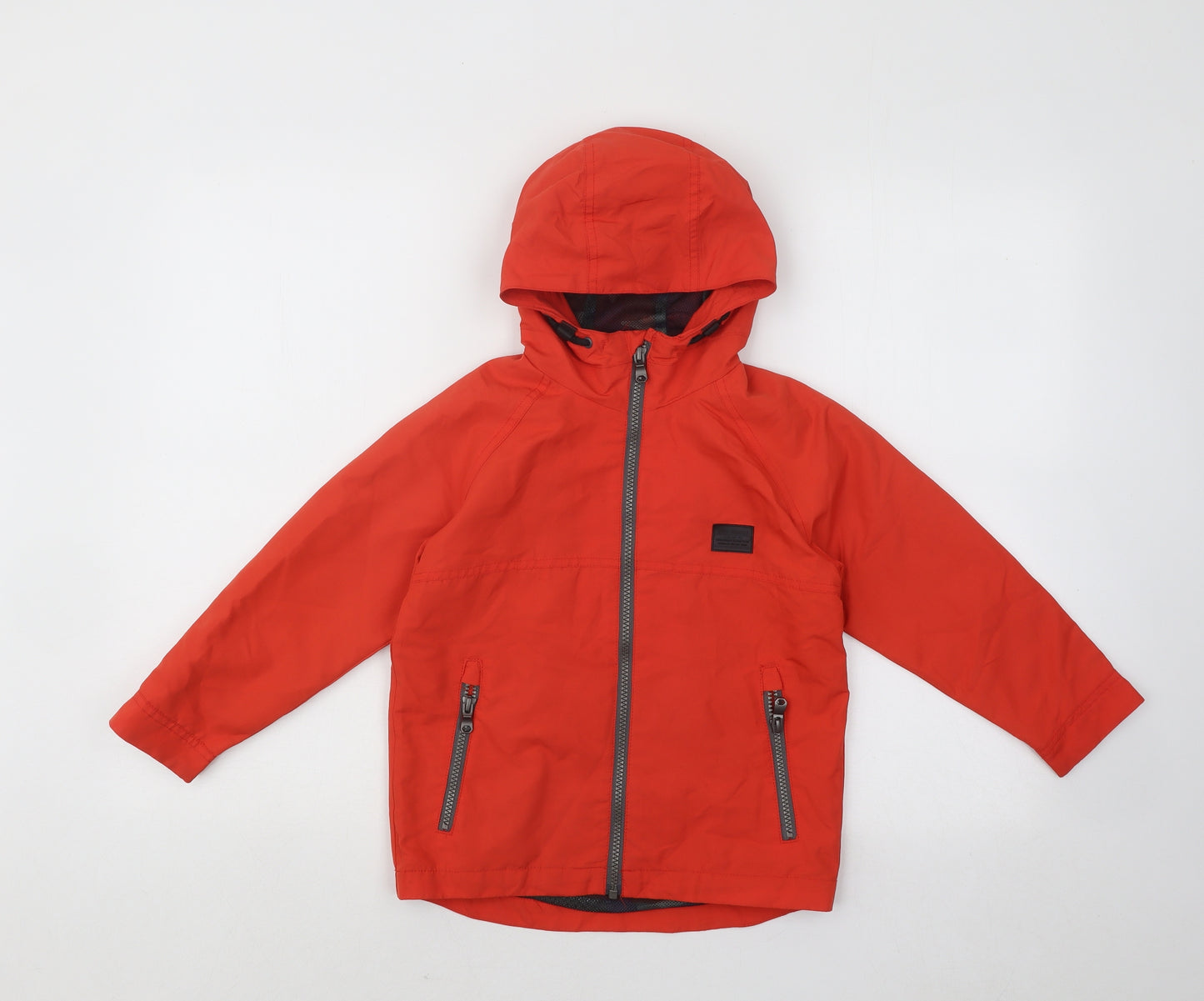 NEXT Boys Red Rain Coat Coat Size 5 Years Zip