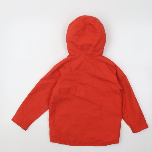 NEXT Boys Red Rain Coat Coat Size 5 Years Zip