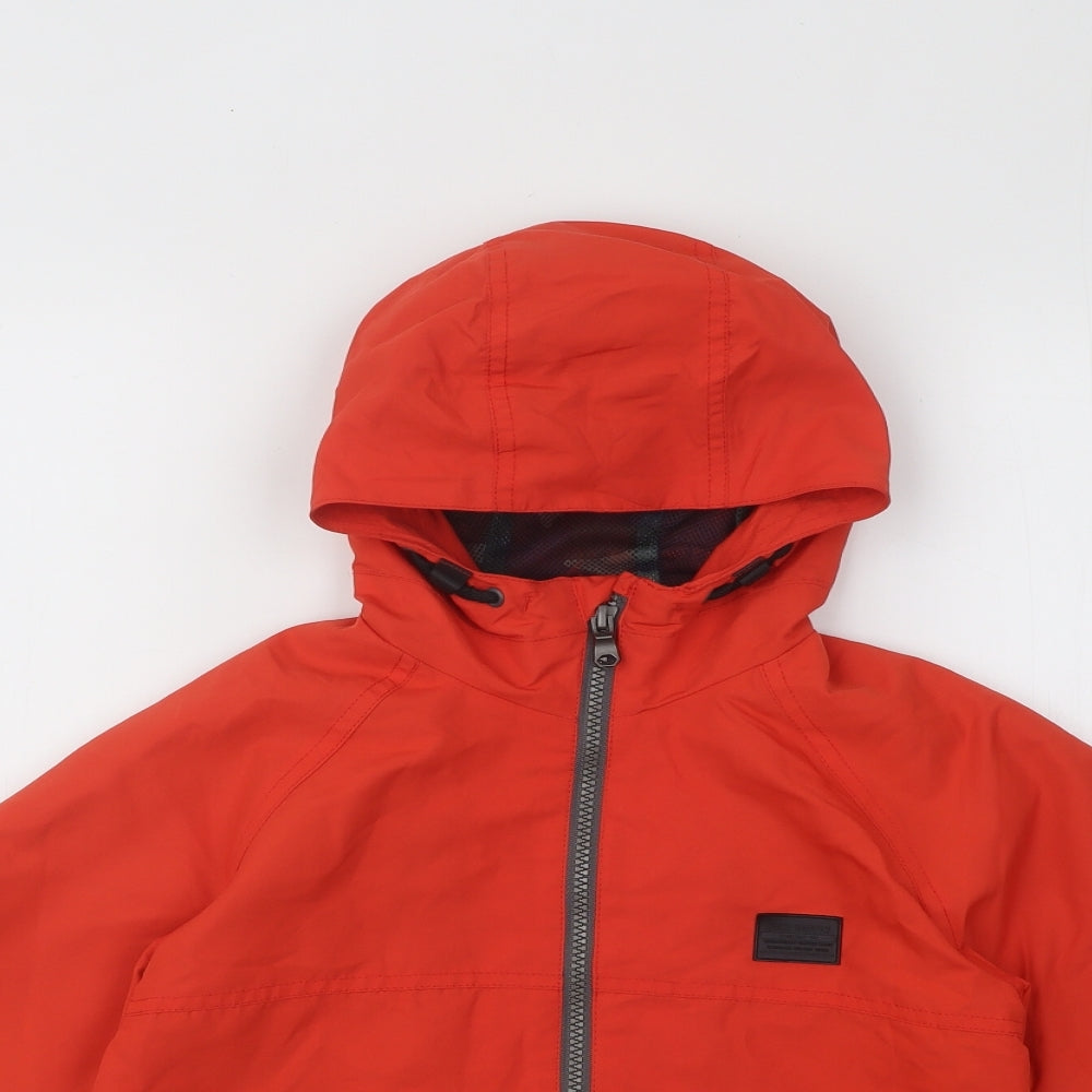 NEXT Boys Red Rain Coat Coat Size 5 Years Zip