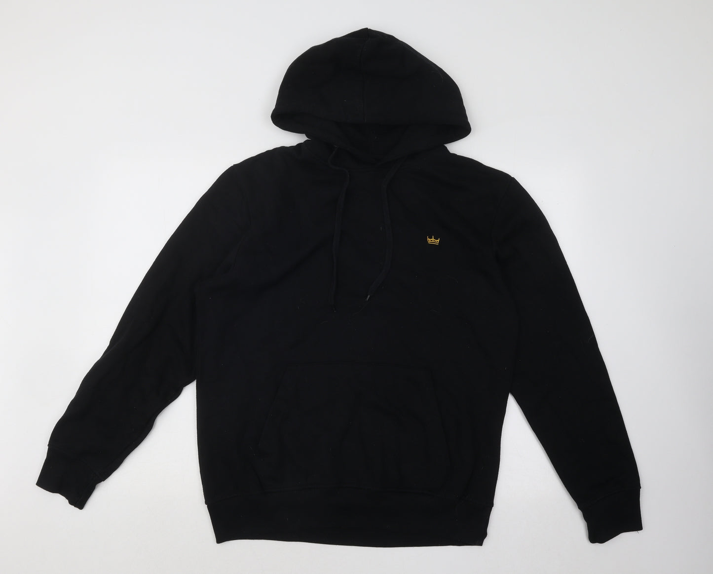 Industrialize Mens Black Cotton Pullover Hoodie Size L