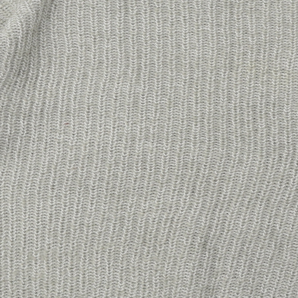 New Look Womens Green Round Neck Acrylic Pullover Jumper Size S