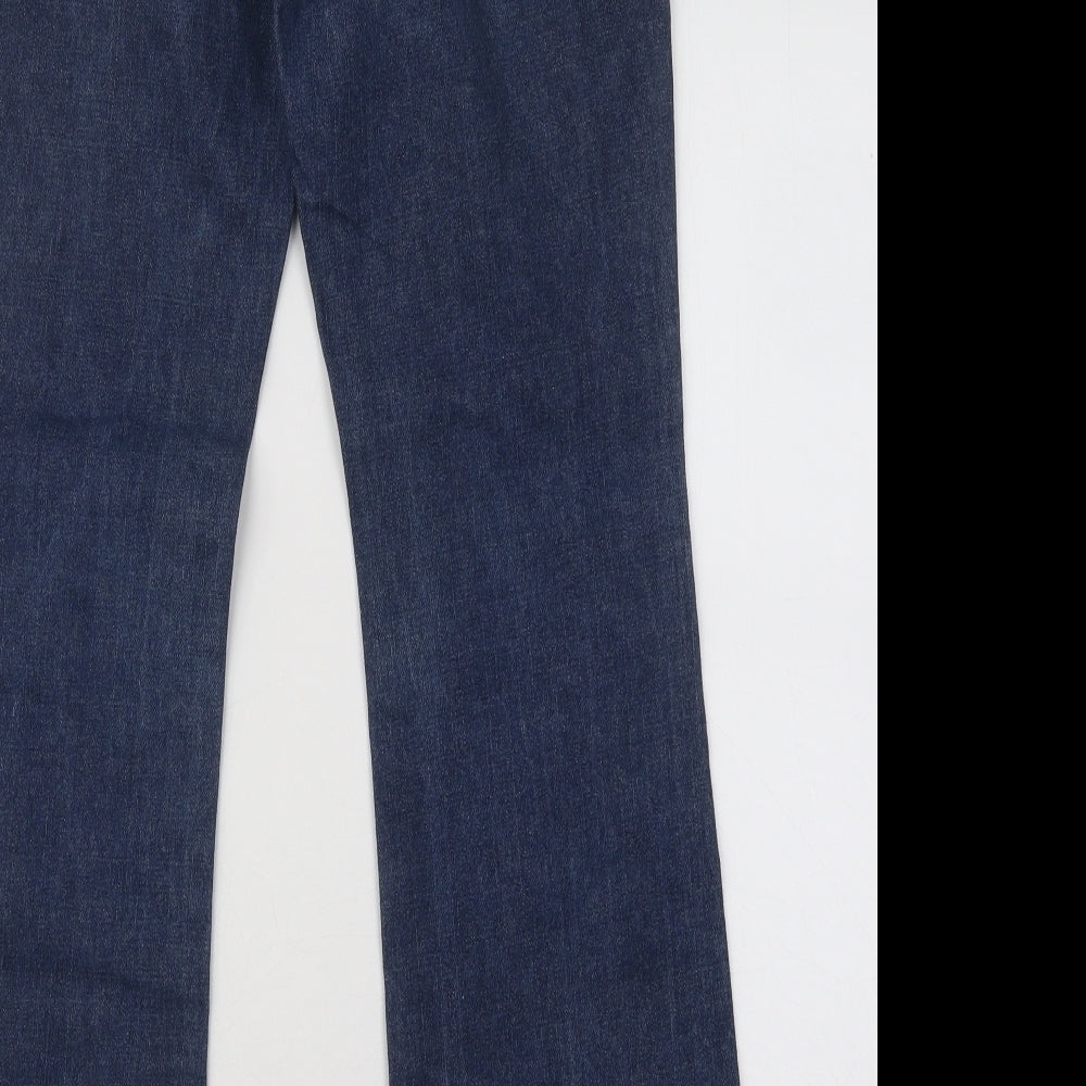 Diesel Womens Blue Cotton Bootcut Jeans Size 27 in L28 in Regular Zip