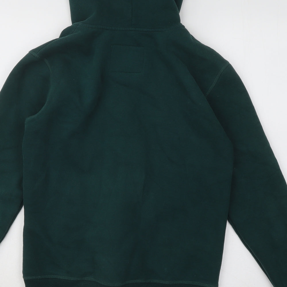 Abercrombie & Fitch Womens Green Cotton Full Zip Hoodie Size M Zip