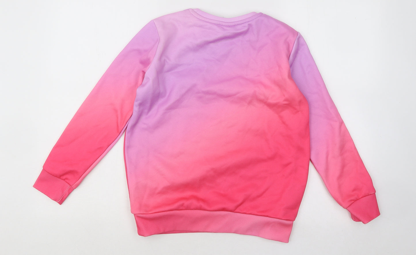 Hype Girls Purple Geometric Cotton Pullover Sweatshirt Size 11-12 Years Pullover