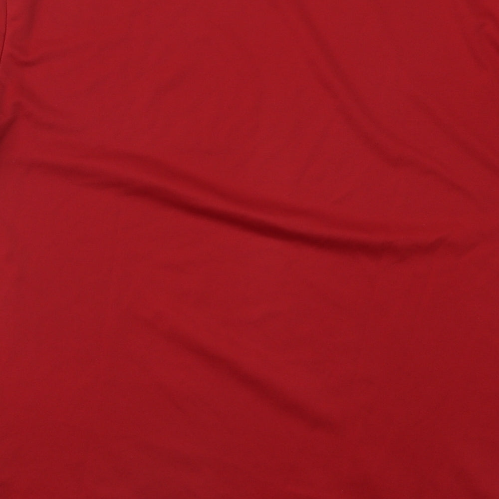CRAFT Mens Red Polyester Basic T-Shirt Size S Round Neck Pullover