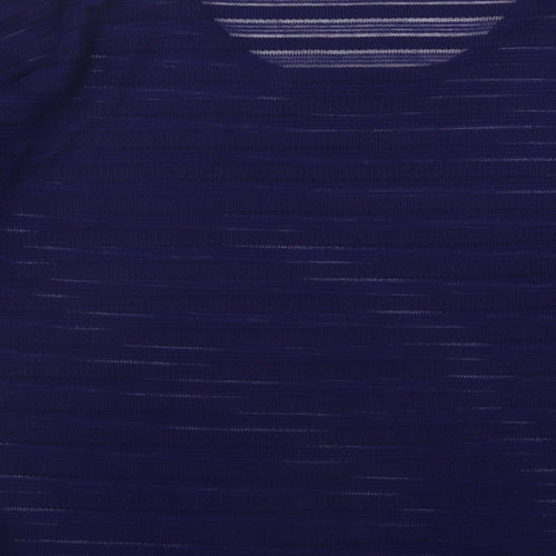 Dunnes Stores Womens Blue Round Neck Polyester Pullover Jumper Size M
