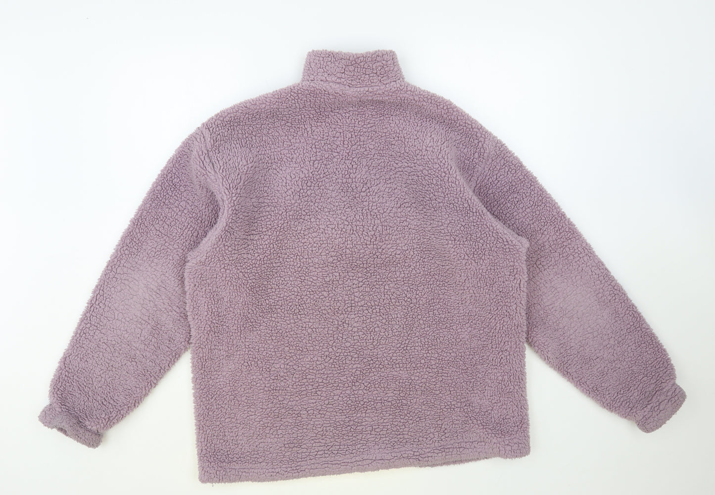 ASOS Womens Purple Polyester Pullover Sweatshirt Size XS Zip
