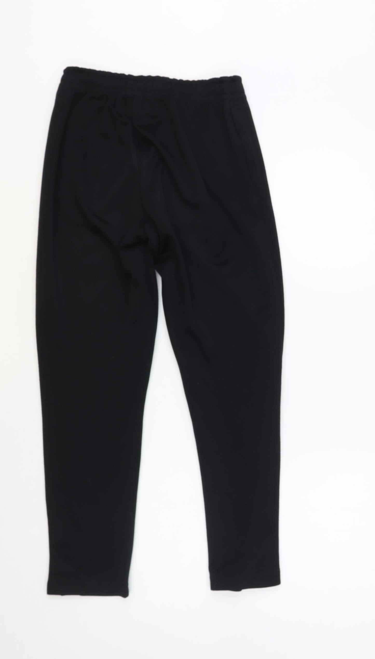 Canterbury Boys Black Cotton Jogger Trousers Size 12 Years Regular Drawstring