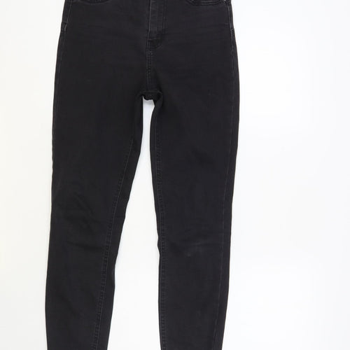 Denim Co. Womens Black Cotton Skinny Jeans Size 10 L30 in Regular Button