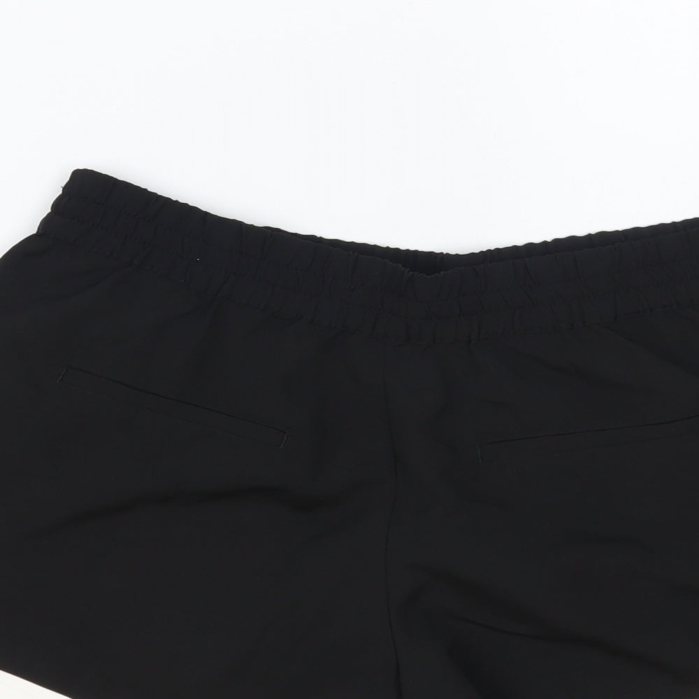 Stradivarius Womens Black Polyester Hot Pants Shorts Size M L3 in Regular Pull On