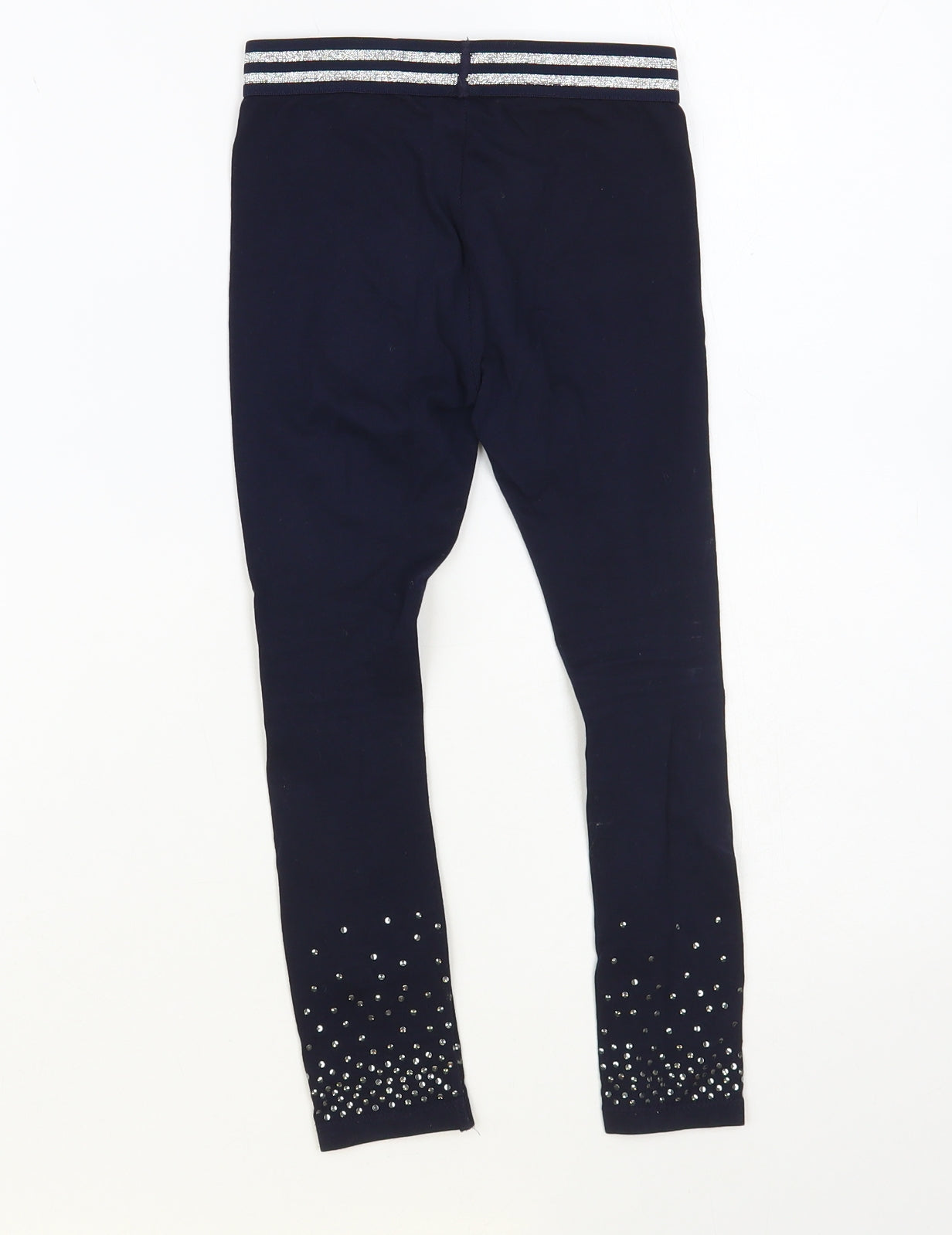 Dunnes Stores Girls Blue Cotton Jogger Trousers Size 6 Years Regular Pullover - Leggings