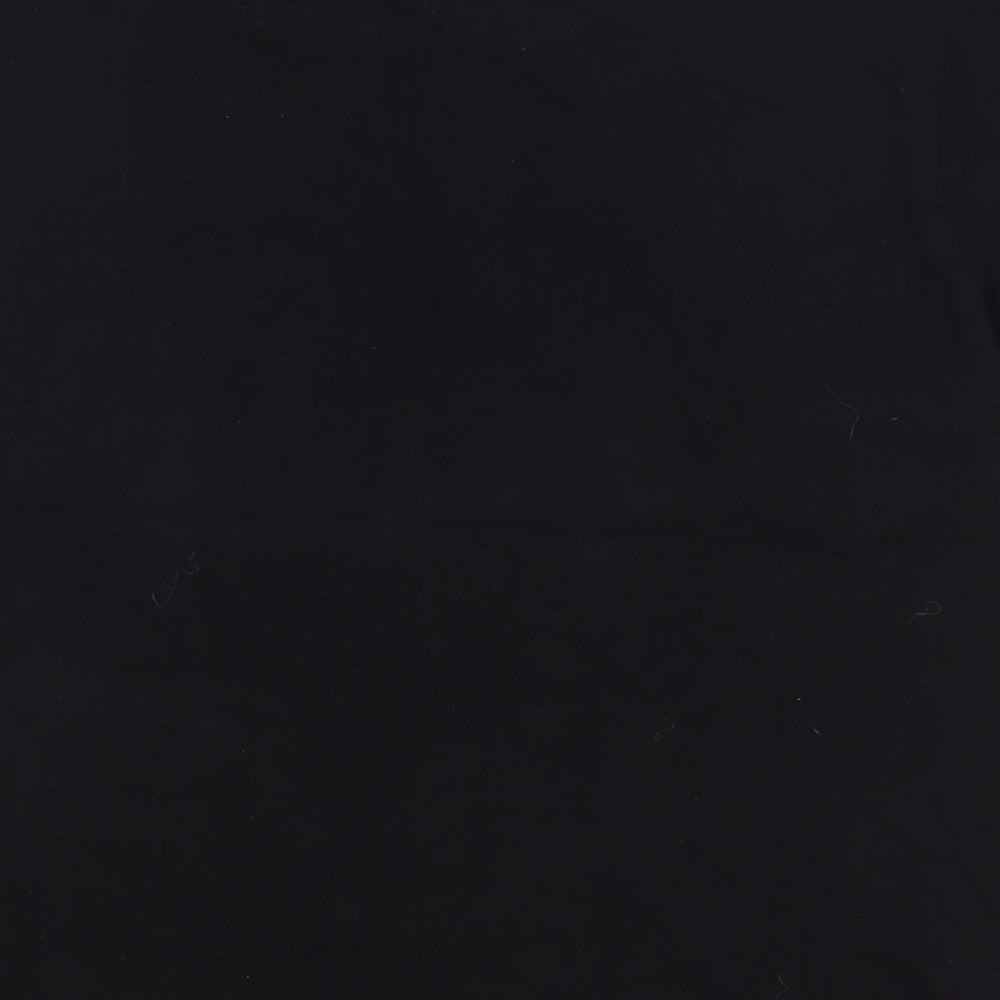SheIn Womens Black Cotton Basic T-Shirt Size XL Round Neck - Wild And Beautiful