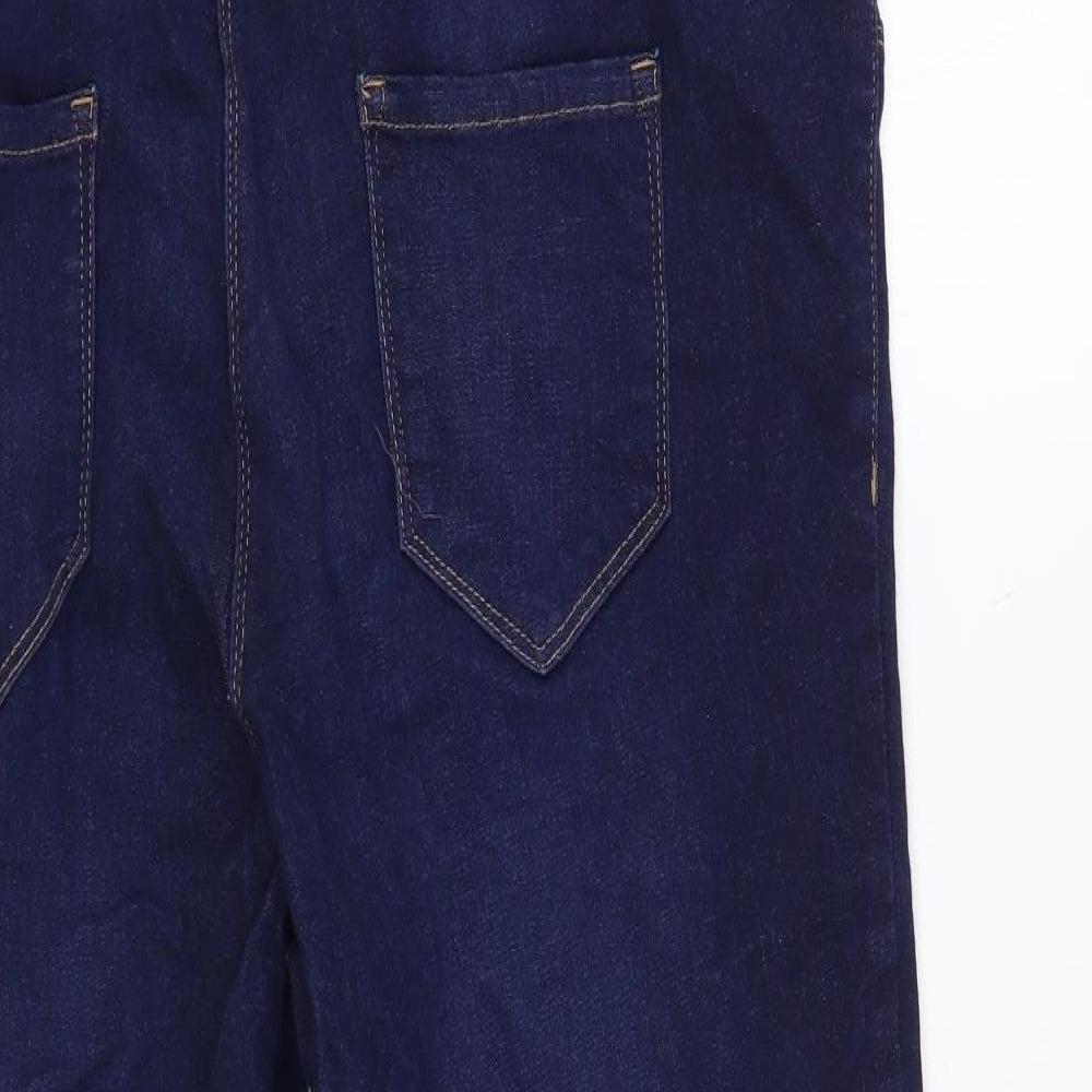 NEXT Womens Blue Cotton Skinny Jeans Size 20 L31 in Regular - Maternity