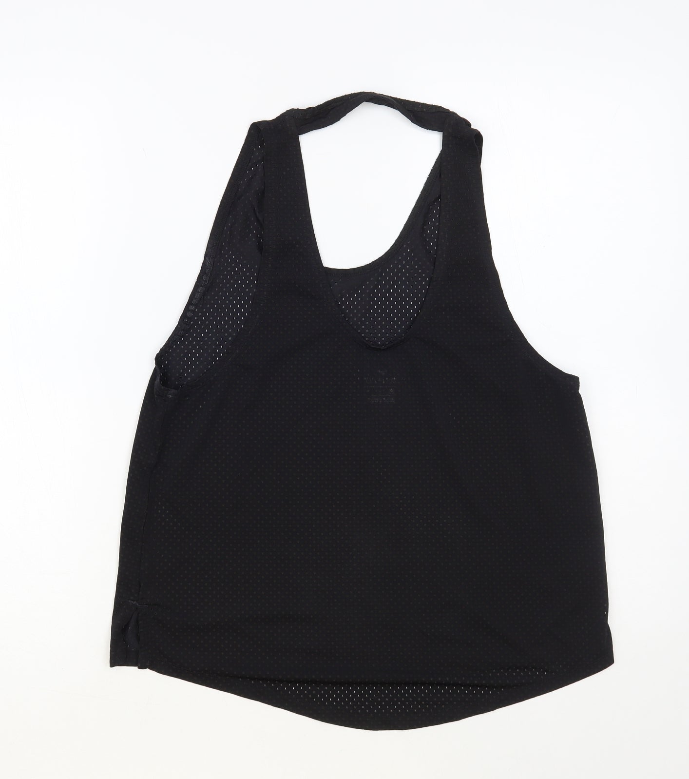Nike Womens Black Polyester Pullover Tank Size M Scoop Neck Pullover