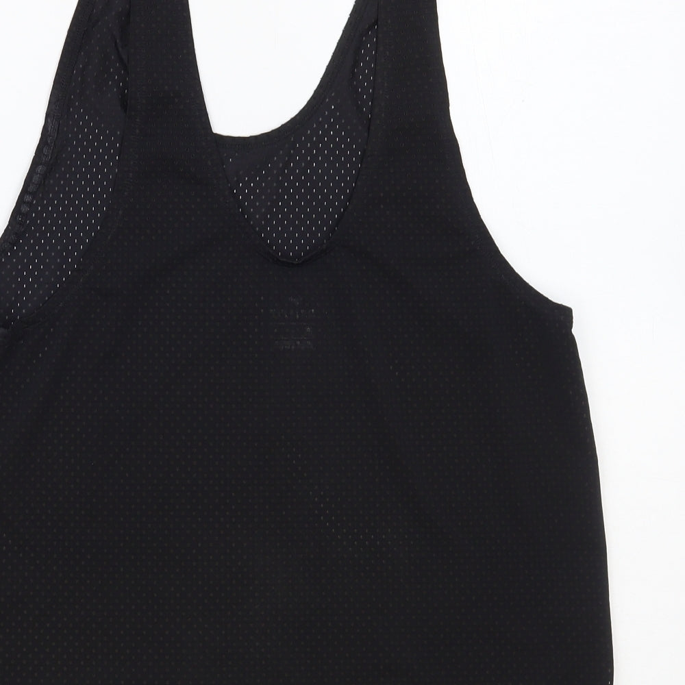 Nike Womens Black Polyester Pullover Tank Size M Scoop Neck Pullover