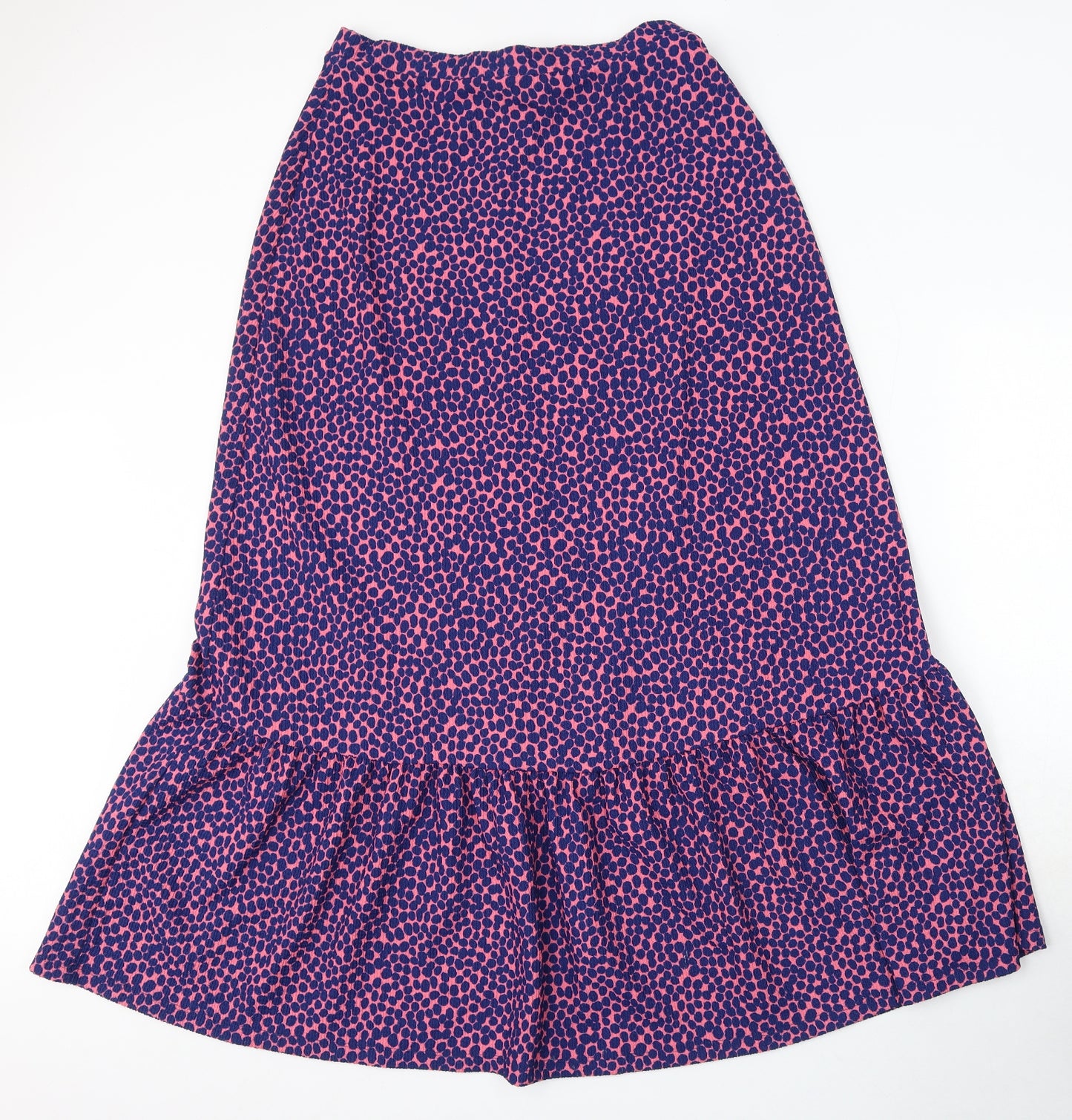 NEXT Womens Blue Geometric Polyester A-Line Skirt Size 12