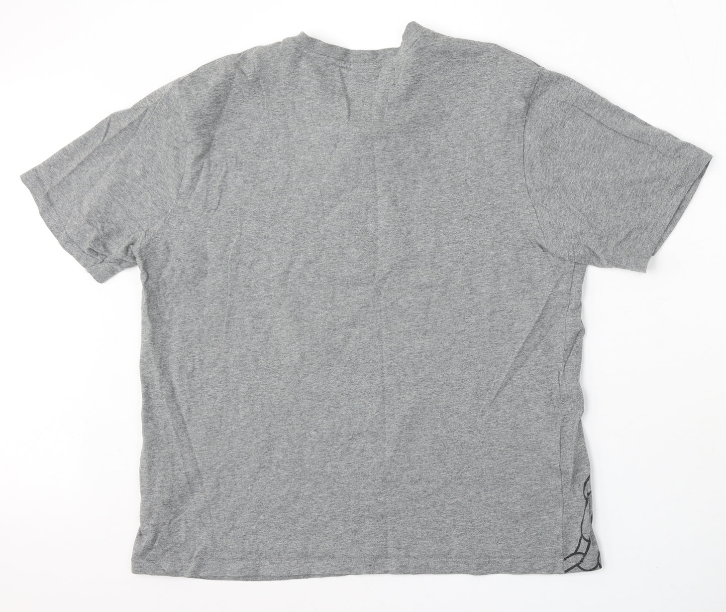 George Womens Grey Cotton Basic T-Shirt Size M Round Neck - The Muppets Animal
