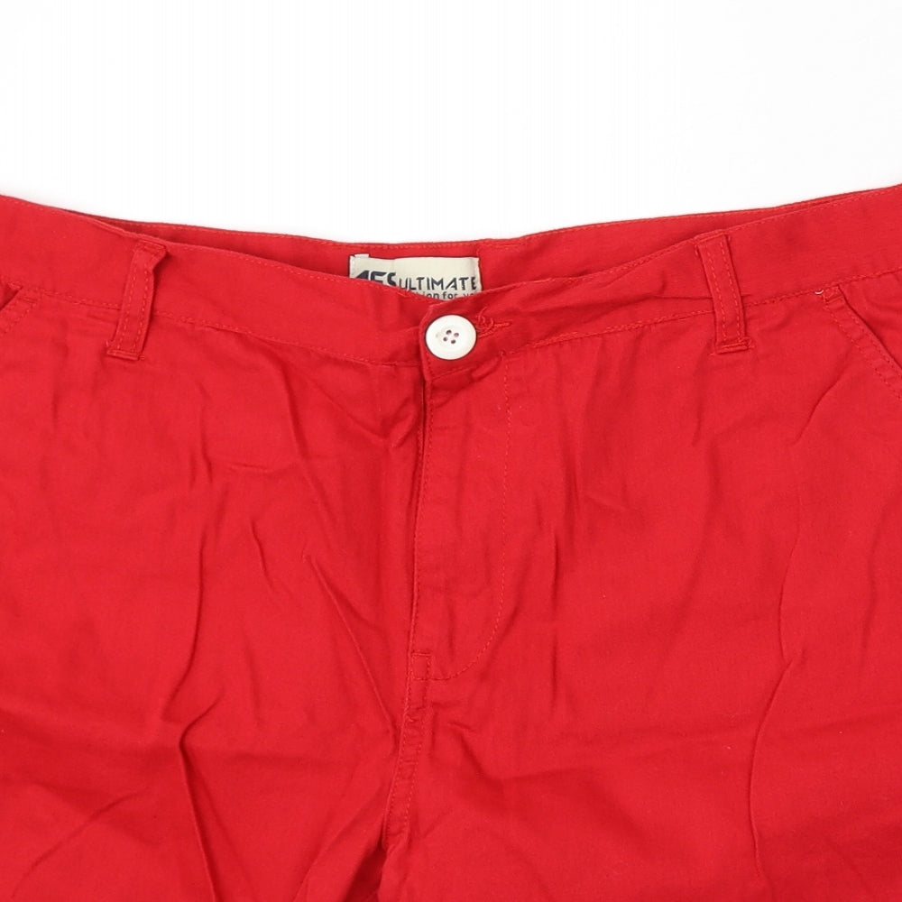 AFS Ultimate Mens Red Cotton Chino Shorts Size 40 L12 in Regular Button