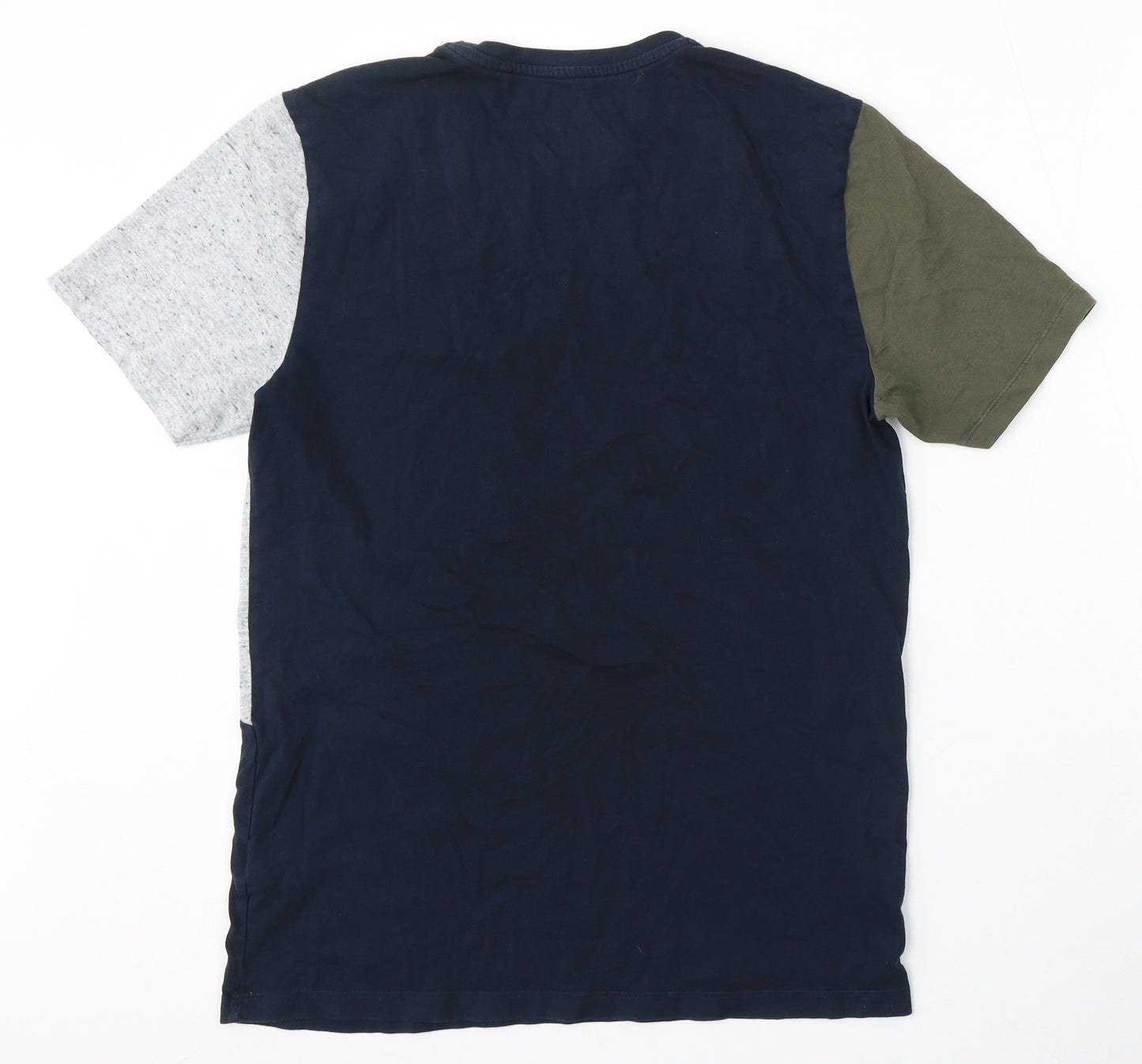 Easy Mens Multicoloured Cotton T-Shirt Size M Round Neck