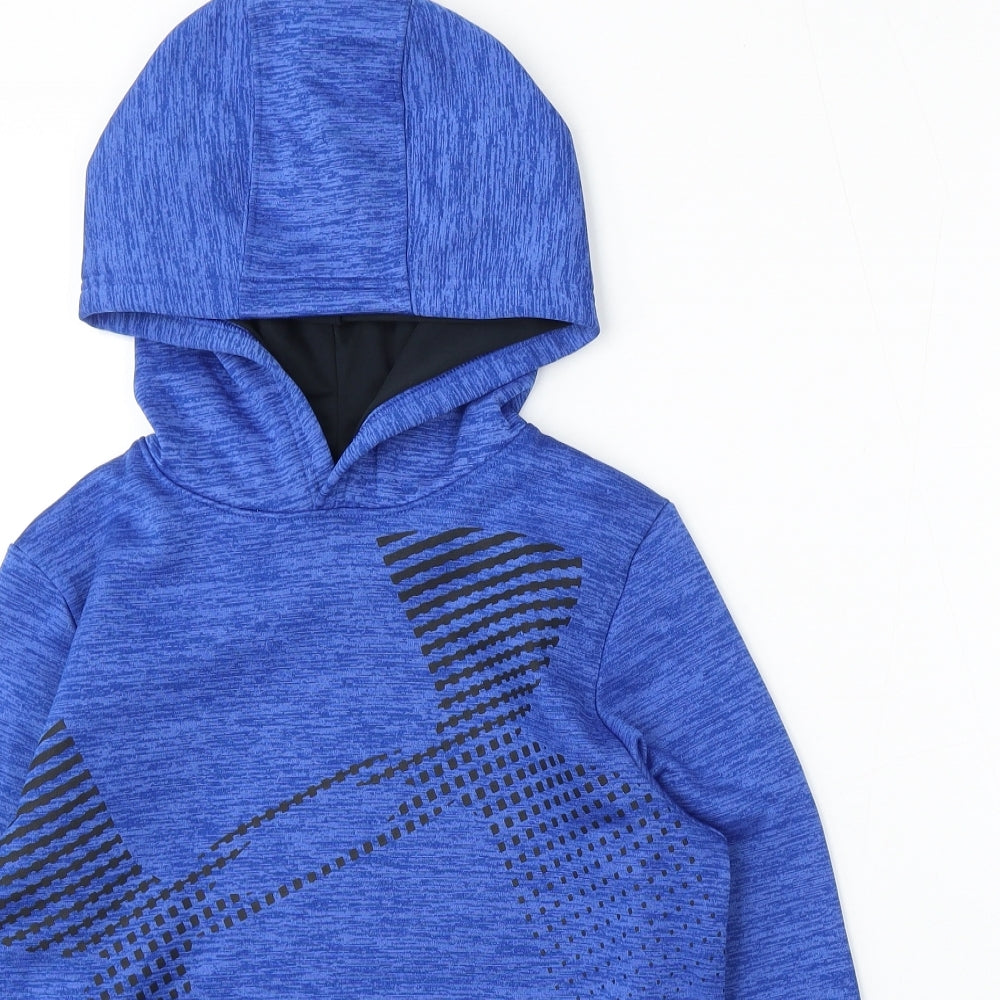 Under armour Boys Blue Polyester Pullover Hoodie Size M