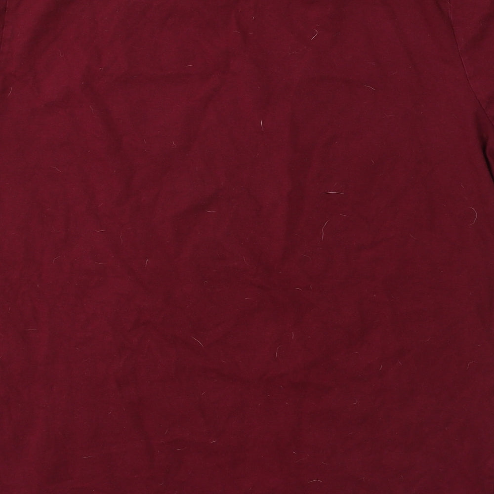 Kangaroo Poo Mens Red Cotton T-Shirt Size M Round Neck