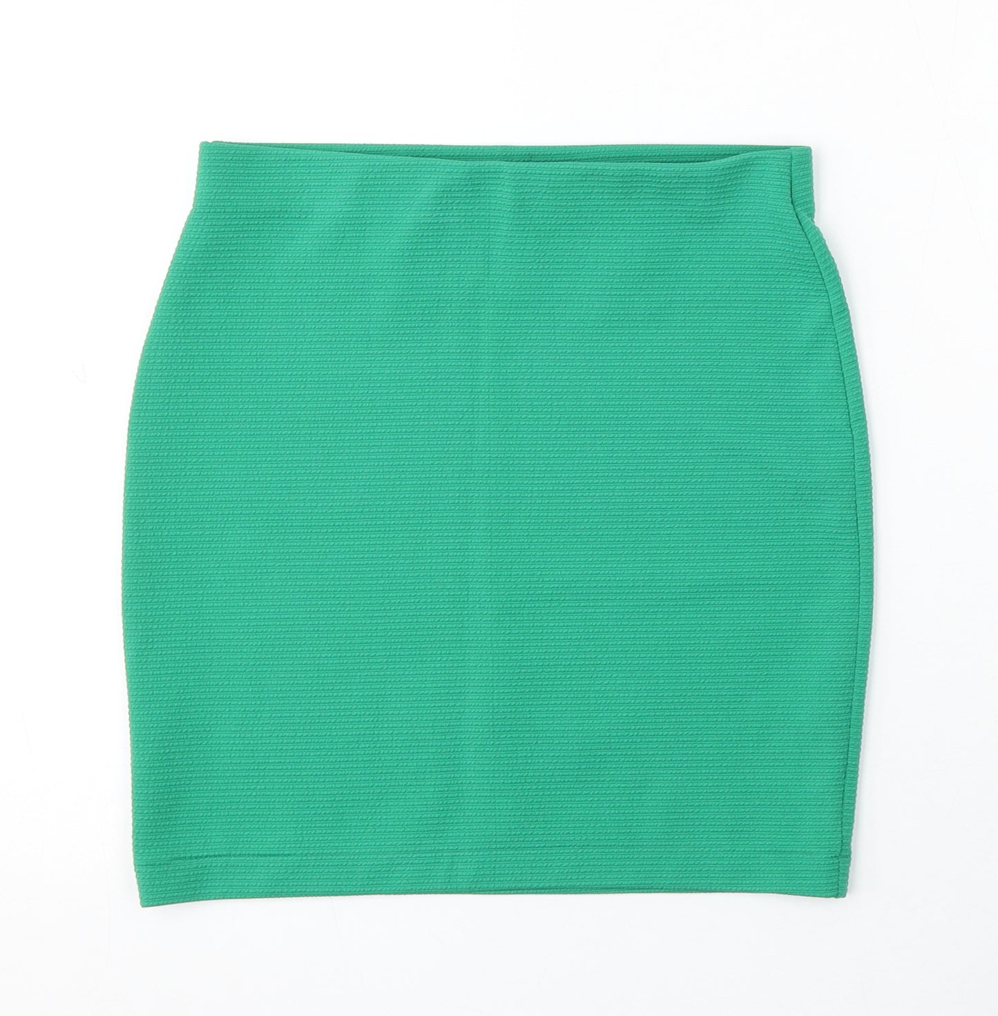 H&M Womens Green Polyester Straight & Pencil Skirt Size S