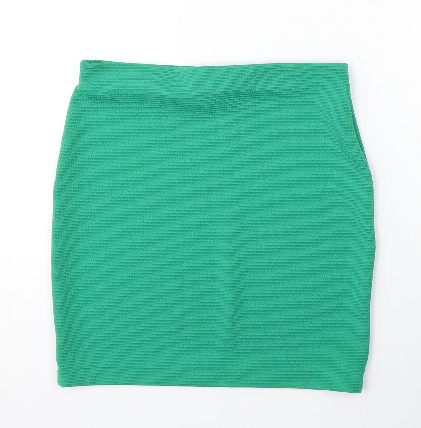 H&M Womens Green Polyester Straight & Pencil Skirt Size S
