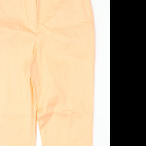 Dorothy Perkins Womens Pink Cotton Trousers Size 12 L25 in Regular