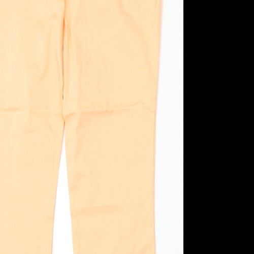 Dorothy Perkins Womens Pink Cotton Trousers Size 12 L25 in Regular