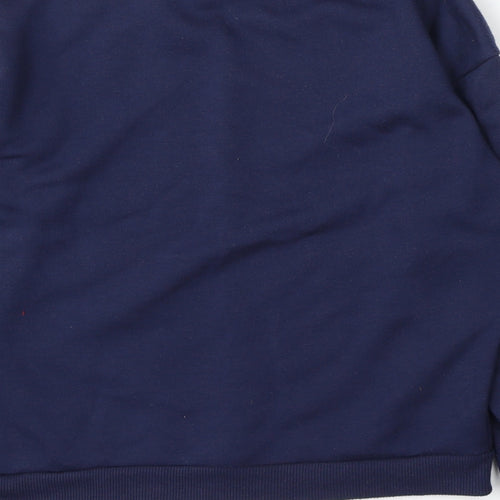 Dunnes Girls Blue Cotton Pullover Sweatshirt Size 12 Years - Girl Squad