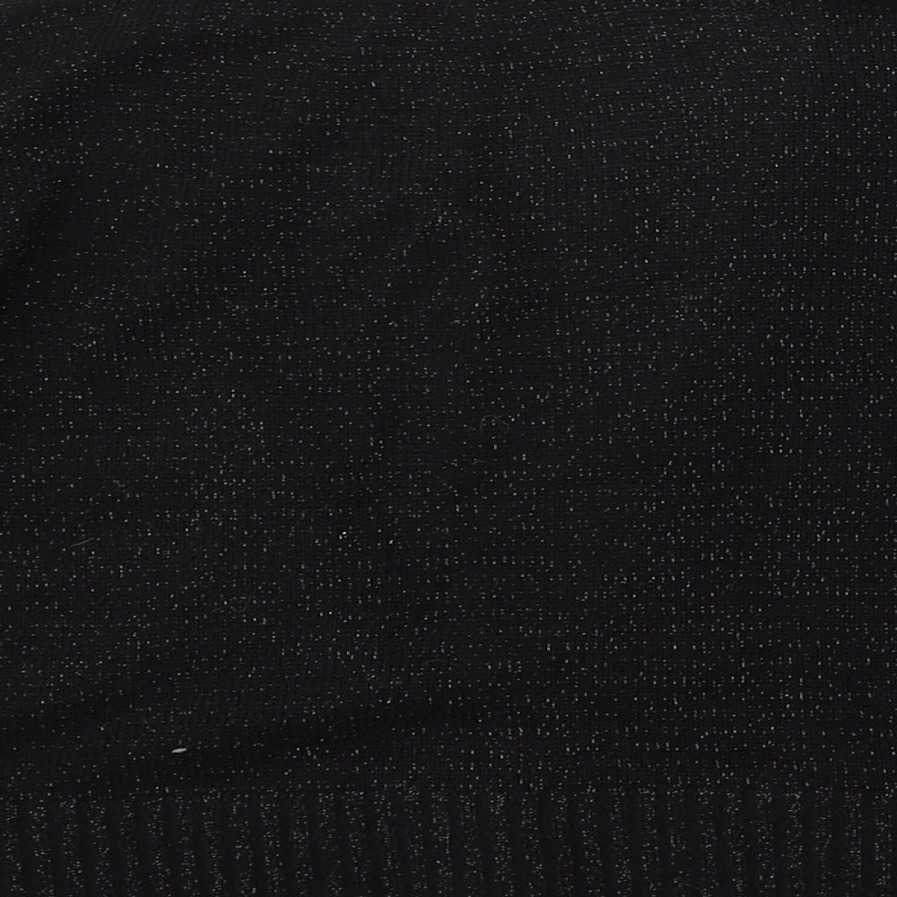 Atmosphere Womens Black V-Neck Acrylic Cardigan Jumper Size 16