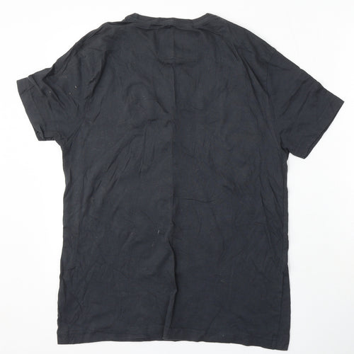 Urban Spirit Mens Grey Cotton T-Shirt Size M Round Neck - Who's the daddy