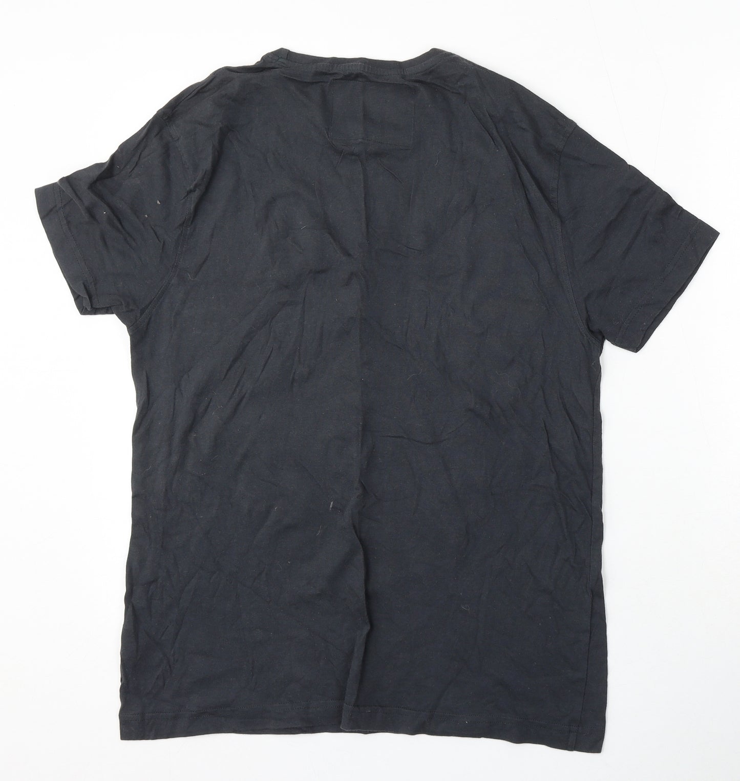 Urban Spirit Mens Grey Cotton T-Shirt Size M Round Neck - Who's the daddy