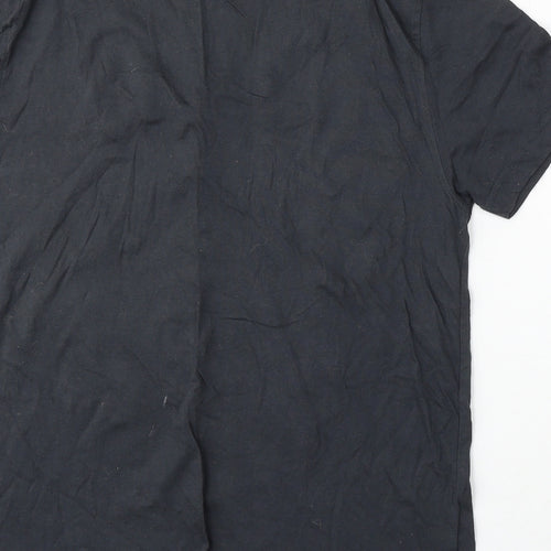Urban Spirit Mens Grey Cotton T-Shirt Size M Round Neck - Who's the daddy