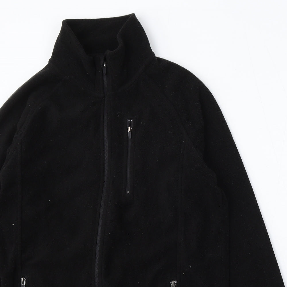 Cedar Wood State Mens Black Polyester Full Zip Sweatshirt Size M