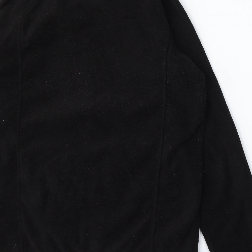 Cedar Wood State Mens Black Polyester Full Zip Sweatshirt Size M