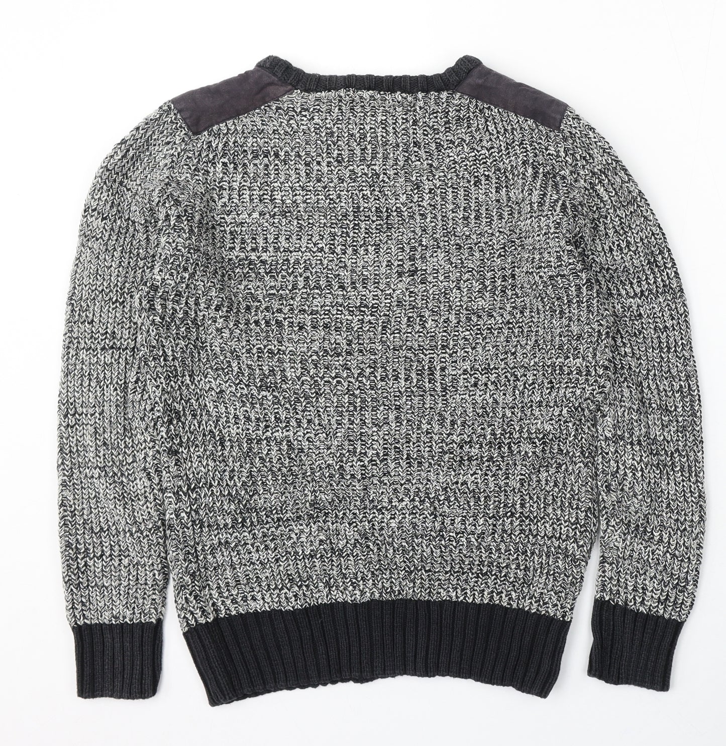 Denim73 Boys Blue Round Neck Acrylic Pullover Jumper Size 16 Years