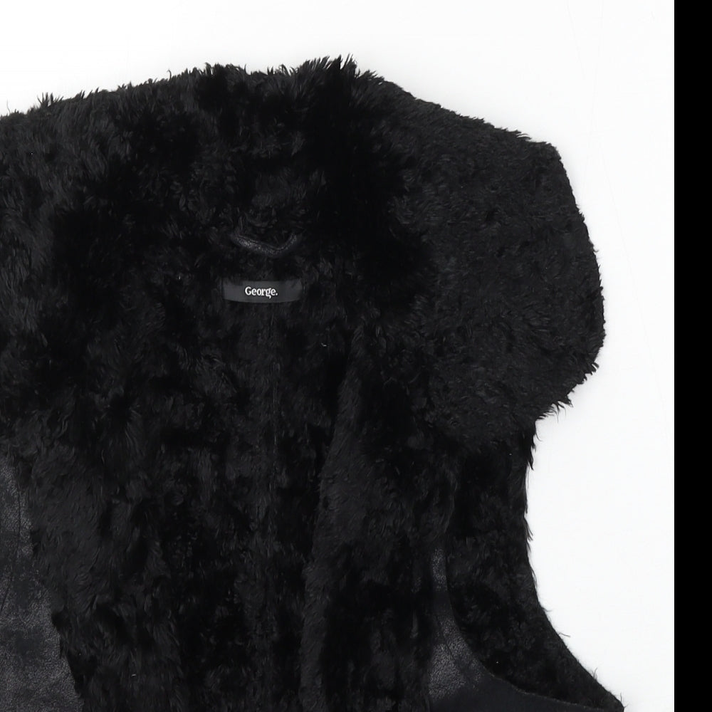 George Womens Black Gilet Jacket Size 14