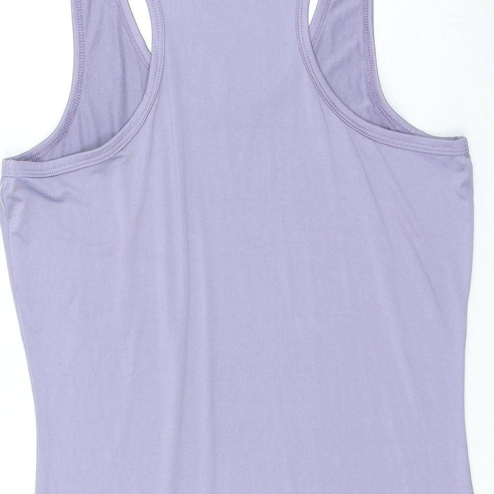 Marks and Spencer Womens Purple Polyester Camisole Tank Size 14 Round Neck