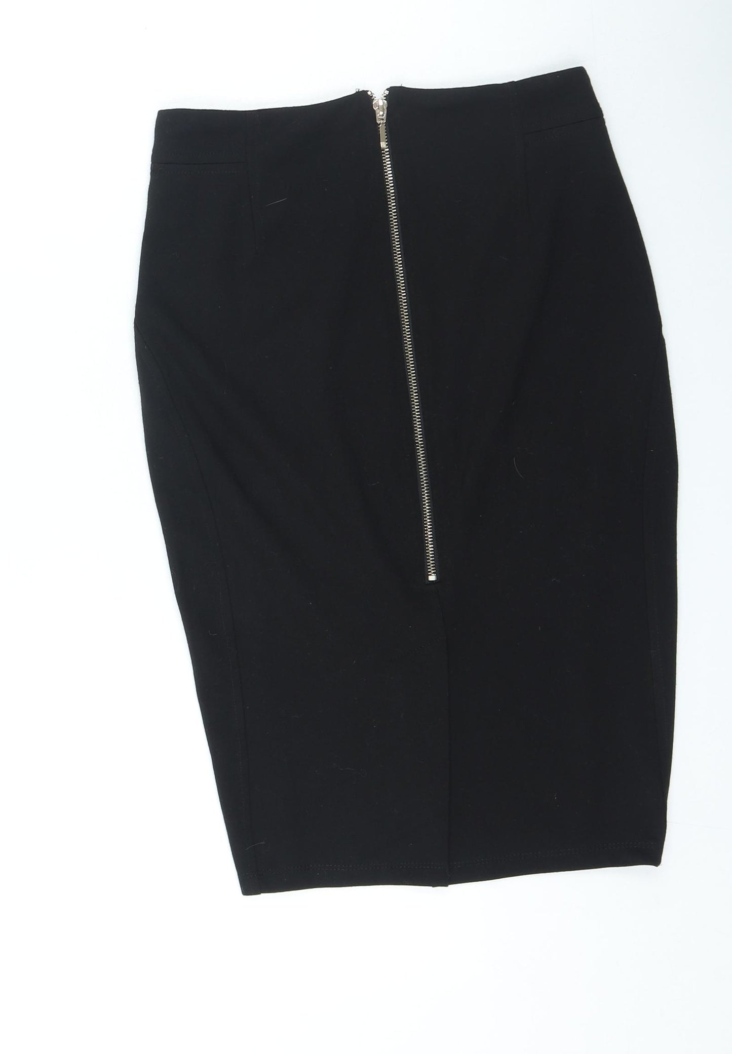 Rant & Rave Womens Black Polyester Straight & Pencil Skirt Size 28 in Zip